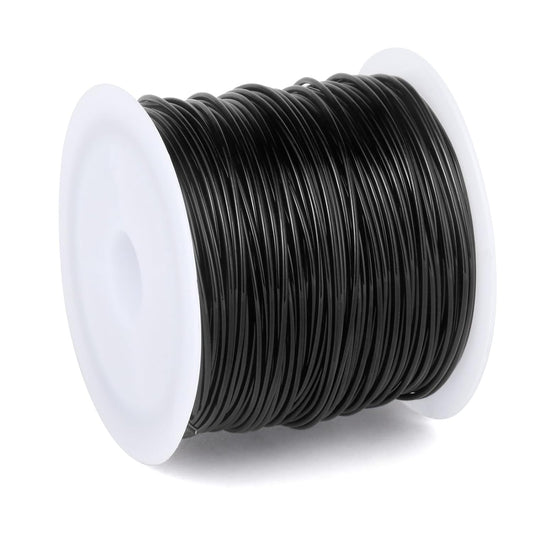 164FT Jewelry Wire 22 Gauge Tarnish-Resistant Copper Beading Wires Roll Bulk for DIY Crafts Jewelry Making, Black Wire