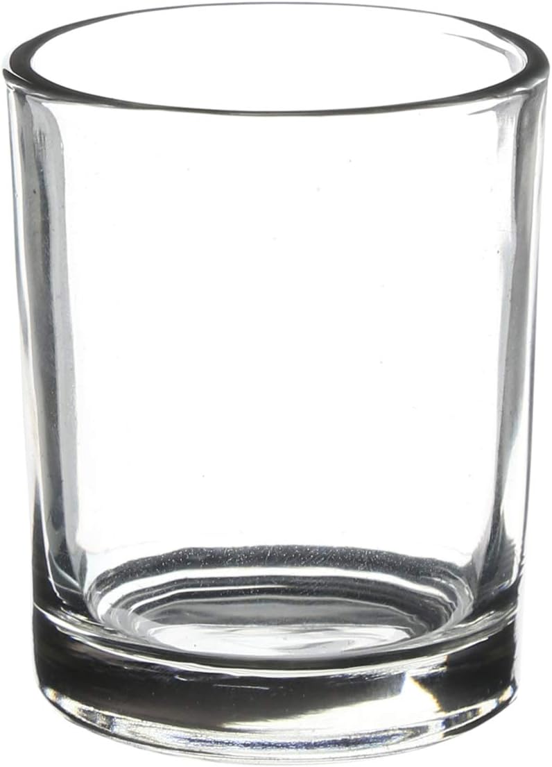 WGV Tea Light Votive Candle Holder 2x2.4, Clear Tiny Utility Cylinder Glass Vase, Small Planter Terrarium for Home Accent Decor, 24 Pieces