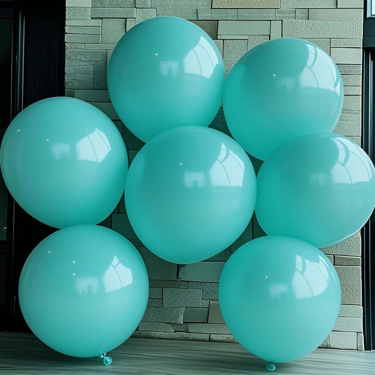 30 Pack Teal Balloons 36 inch Turquoise Latex Giant Balloons for Party Decorations and Events