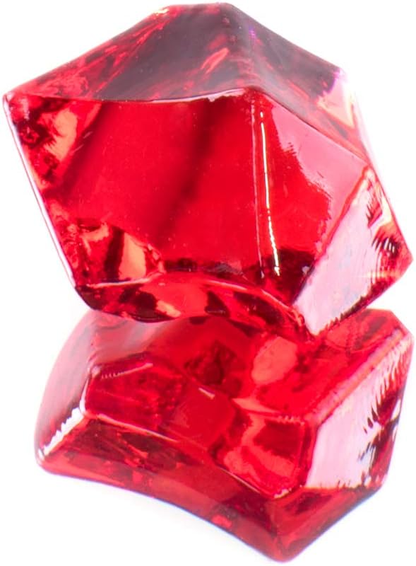 Acrylic Color Ice Rock Crystals Treasure Gems for Table Scatters, Vase Fillers, Event, Wedding, Arts & Crafts, Birthday Decoration Favor (190 Pieces) by Super Z Outlet (Red)