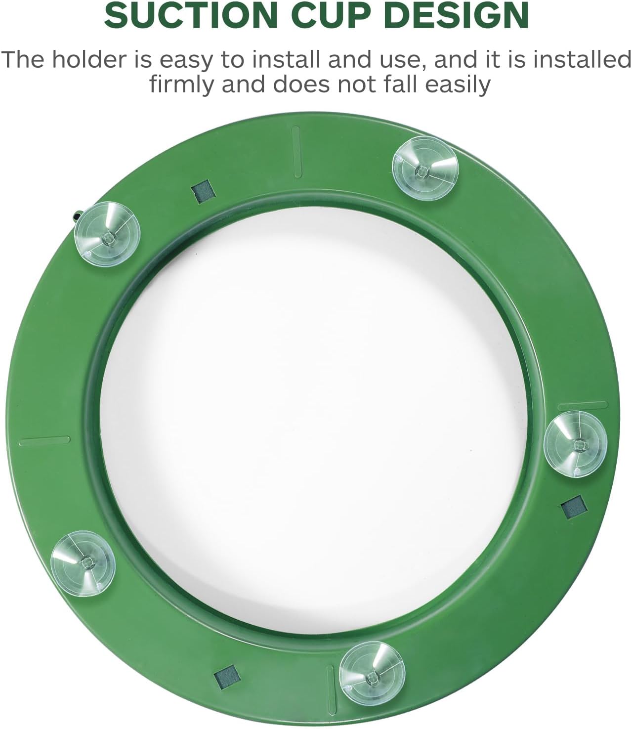 DOITOOL Flower Foam Ring with Suction Cup Car Flower Mud Green Wet Foam Blocks Round Floral Foam Blocks Artificial Floral Arrangements Mud for Florist Wedding Car Holiday Decoration 250g