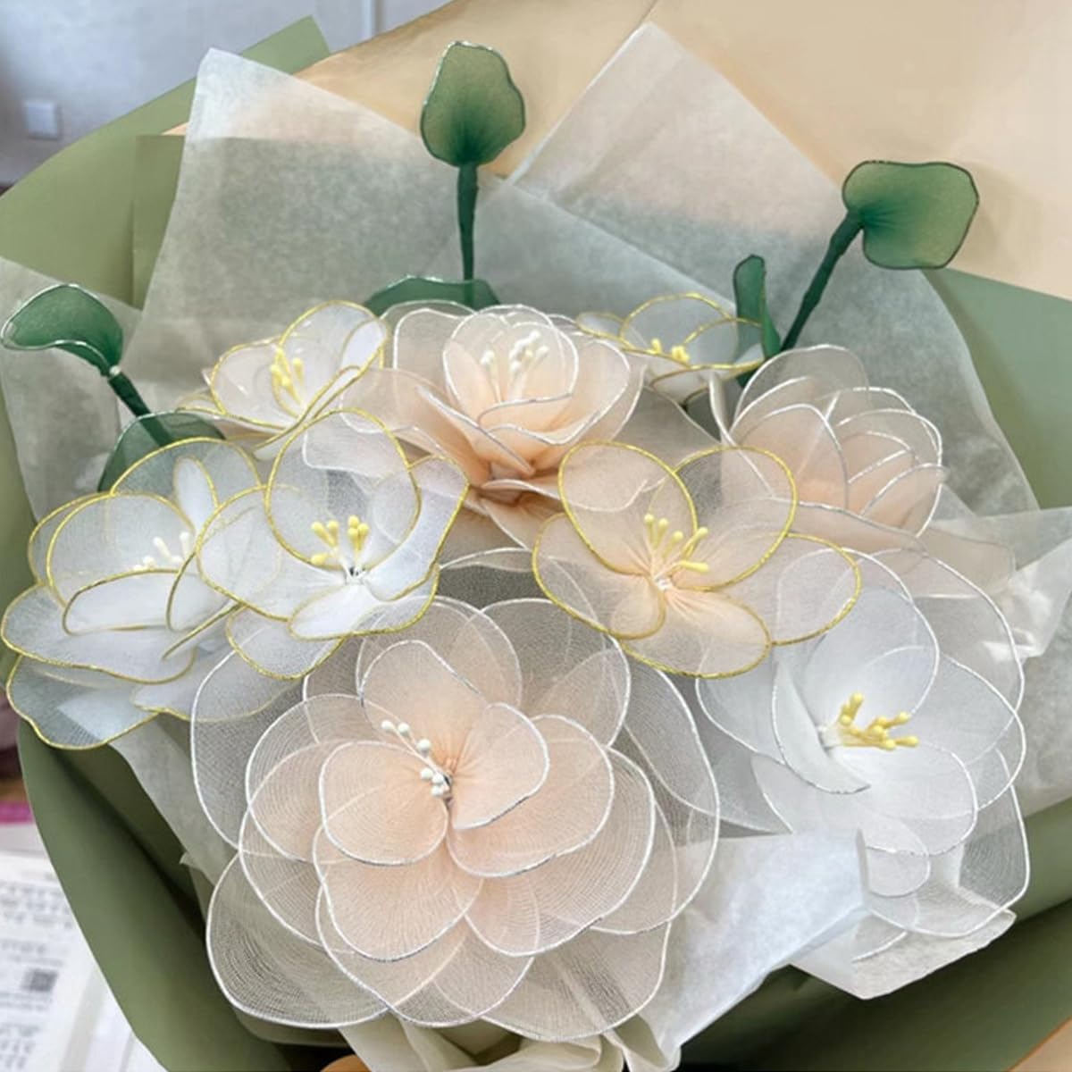 76Yards 22Gauge Coffee Colour Metal Floral Wire Flexible Paddle Florist Garden Wire for Flower Arrangement,Crafts,Christmas Wreaths Tree,Garland.