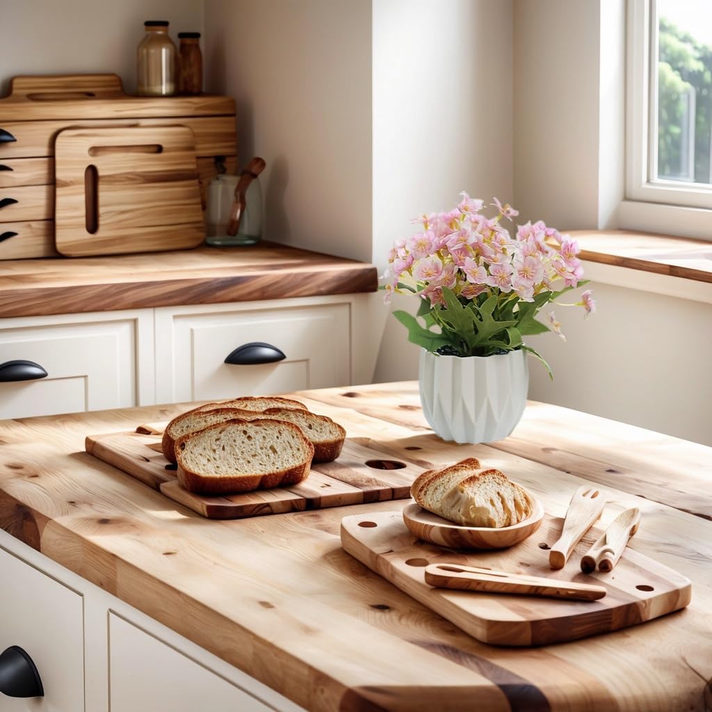 Artificial Flower Arrangement in Modern White Geometric Vase, Decorative Floral (Pink)