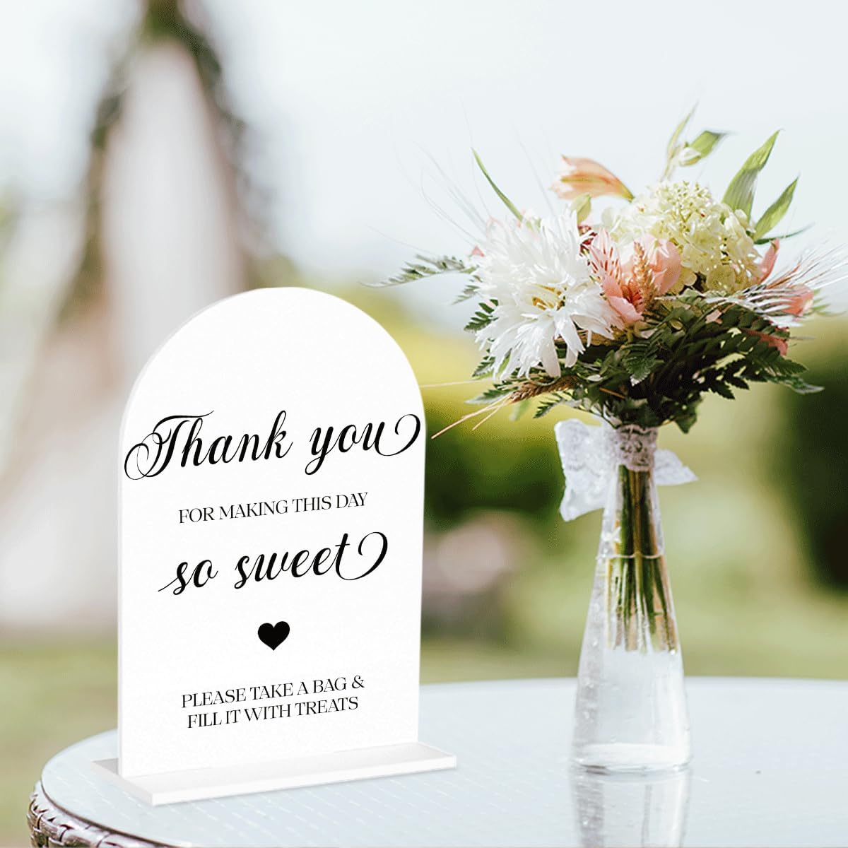 Candy Bar Sign, Dessert Table Sign, Wedding Engagement Bridal Shower Decor fo Ceremony Reception Party, Weddings Table White Acrylic Sign