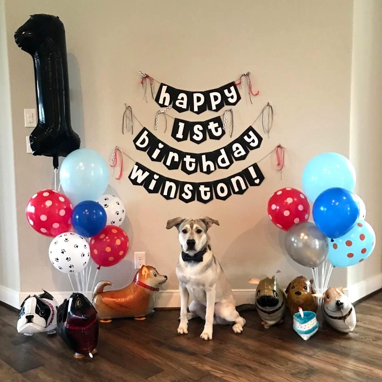 40 Inch Black Foil Balloon Number 1, Giant Self Inflating Number Balloons 0-9 Digital Helium Balloons Set for Girls Boys 1st Birthday Anniversary New Year's Eve Baby Shower Party Decorations Supplies