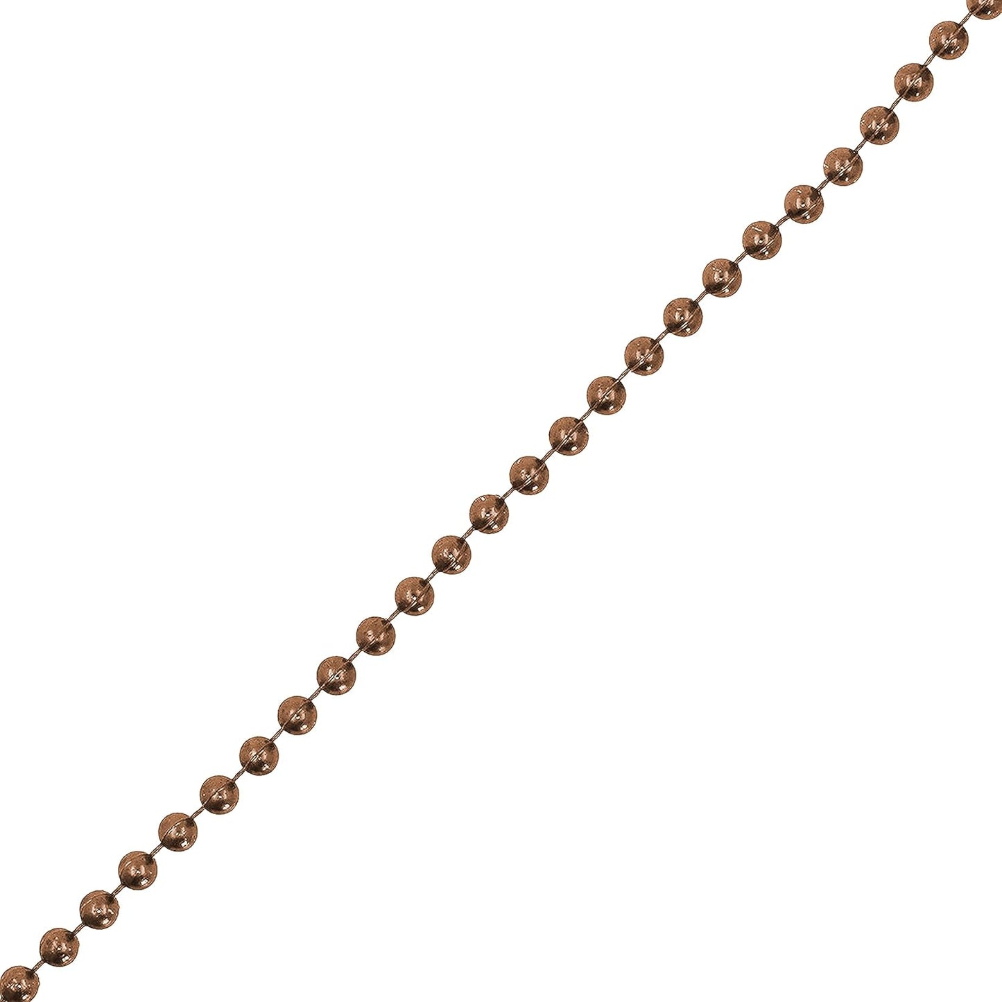 Mandala Crafts 4mm Faux Brown Pearl Beads Roll - 44 Yards Strand of Fake Pearls Chain Garlands Spool String for Christmas Tree, Wedding, Party, Vases, DIY Decoration