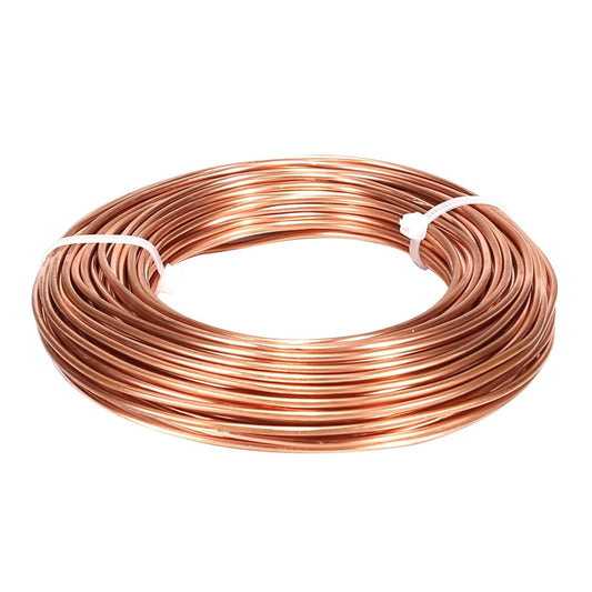 99.9% Soft Copper Wire, 6 Gauge/ 4.1 mm Diameter, 12.5 Feet / 3.8m, 1 Pound Spool Pure Copper Wire, Jewelry Making Wire Craft Wire