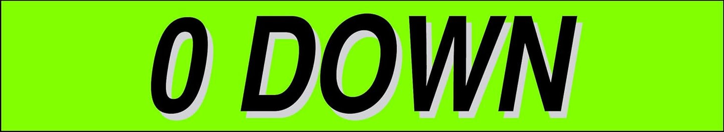 Ez-line Vinyl Windshield Stickers 3 Dozen 15 Inch Chartreuse Slogan Dealership Pro Pack for Car Lots (EZ115-Pack1)