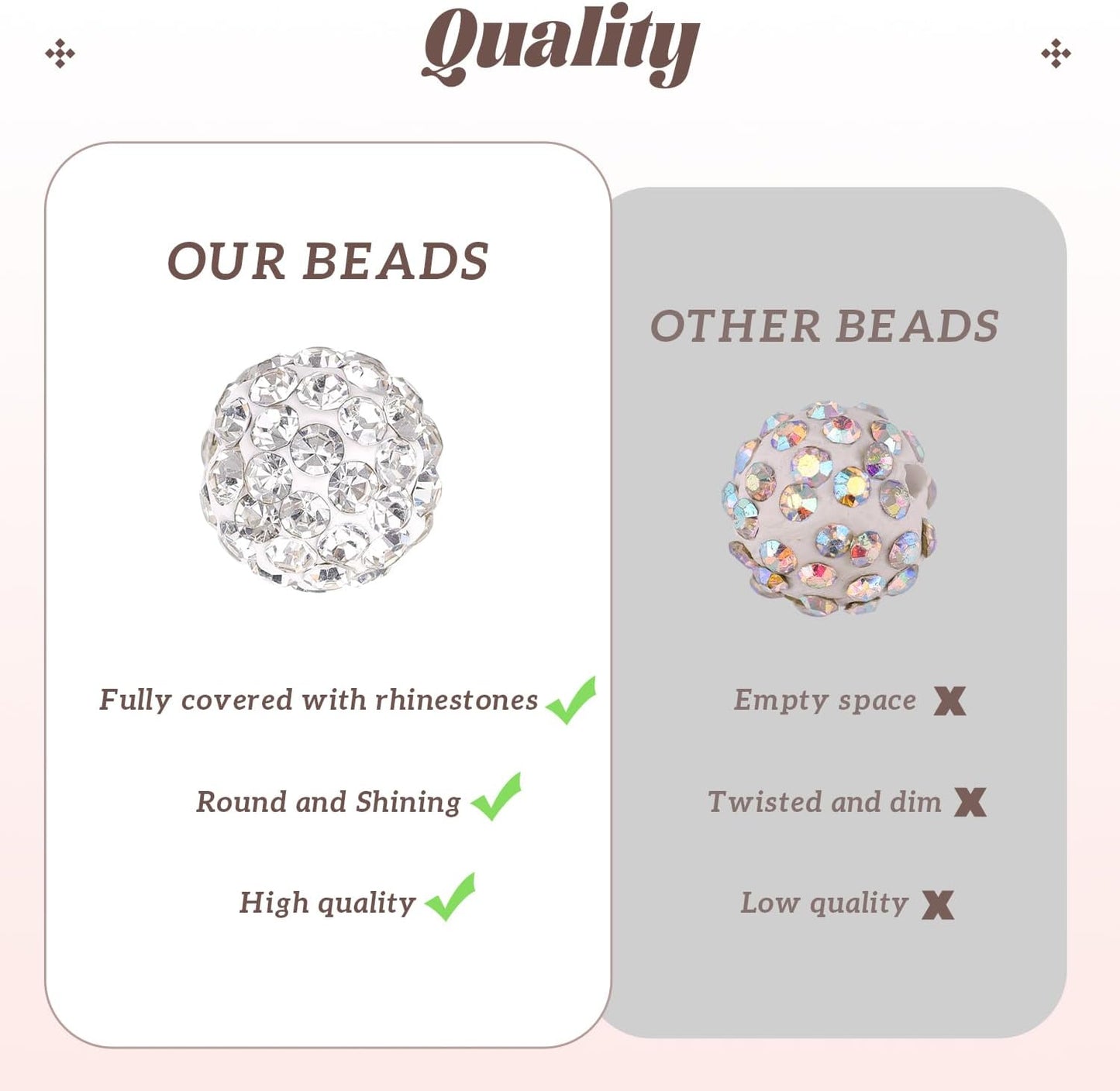 105pcs 10mm Rhinestone Beads for Jewelry Making, Olivine Shiny Round Disco Ball Beads Bulk, Sparkle Crystal Clay Christmas for Bracelet Baseball Necklace Earring Crafting and DIY