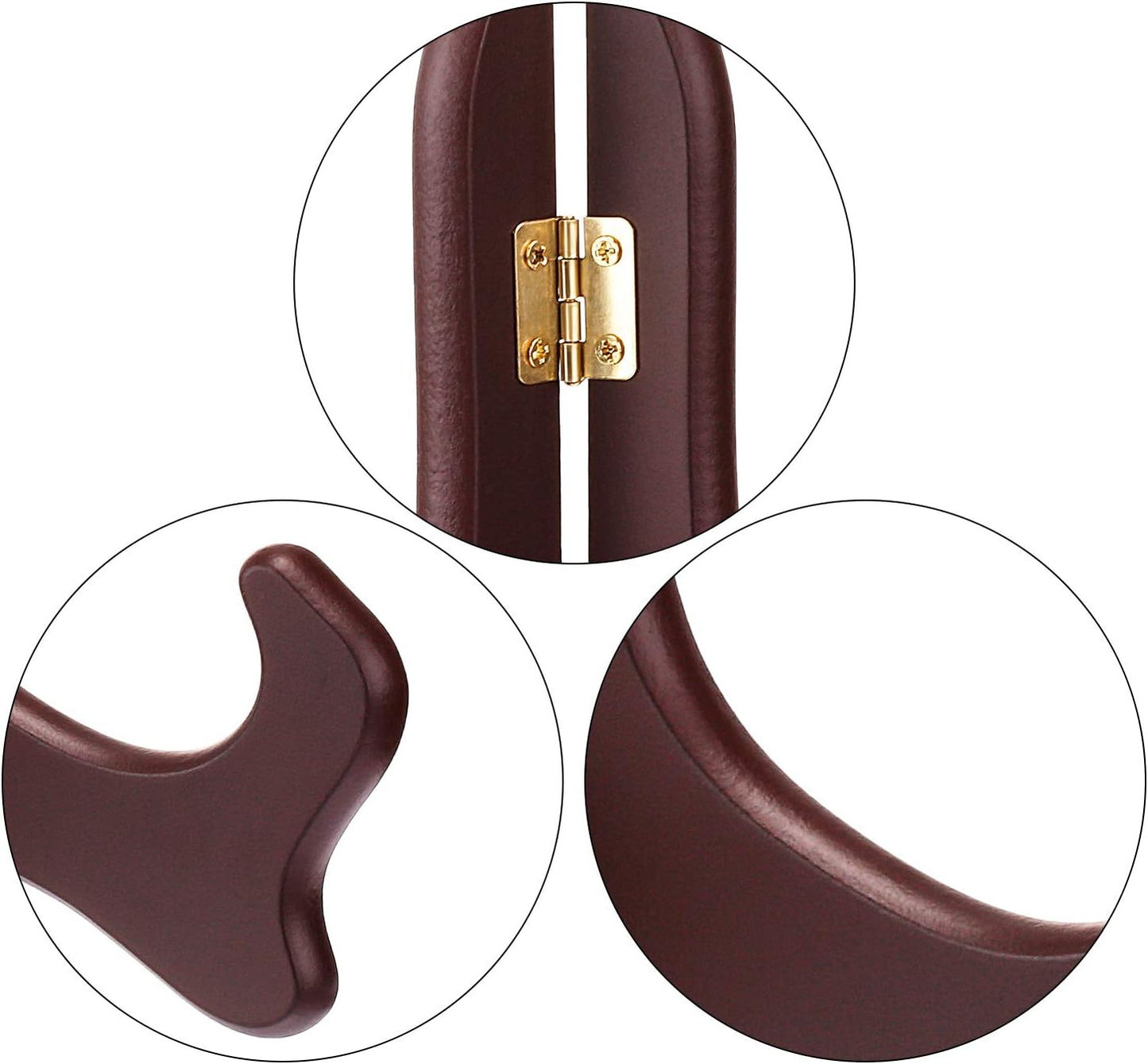 Tatuo 4 Packs Wooden Display Stand Decorative Plate Stands for Display Picture Frame Holder Easels(Red,6 Inch)