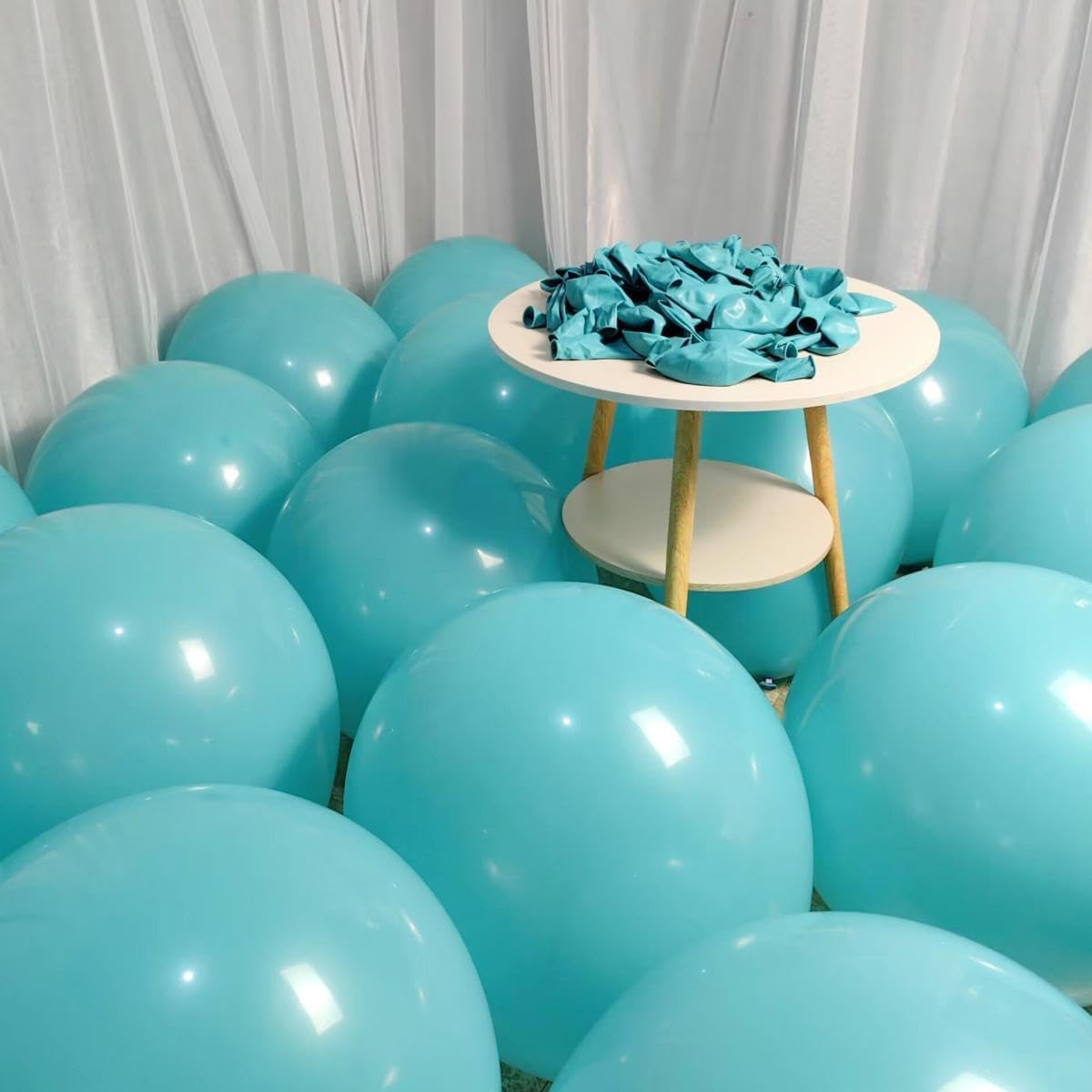 90 Packa Teal Balloons 18 inch Turquoise Latex Big Balloons for Party Decorations and Events ZWZLIULIAN