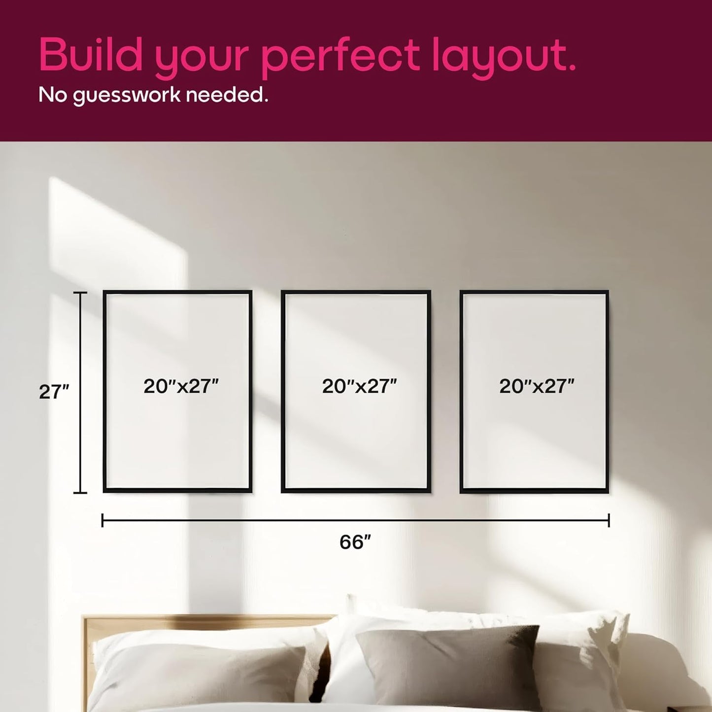 Mixtiles Official - Custom Photo Tiles - Personalized Printed Photos - Magnetic Wall Frames - Adhesive Sticker, No Nails - Various Sizes and Frames - large-set-Tile - Frameless