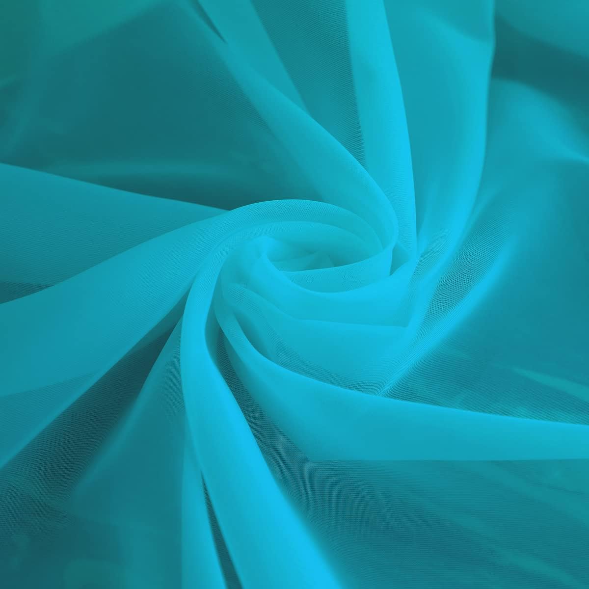 Window Lake Blue Sheer Curtains 63 Inches Long 2 Panels Sheer Curtain Basic Rod Pocket Panel for Bedroom Children Living Room Yard Kitchen (Lake Blue, 52" W x 63" L | 2 pcs)