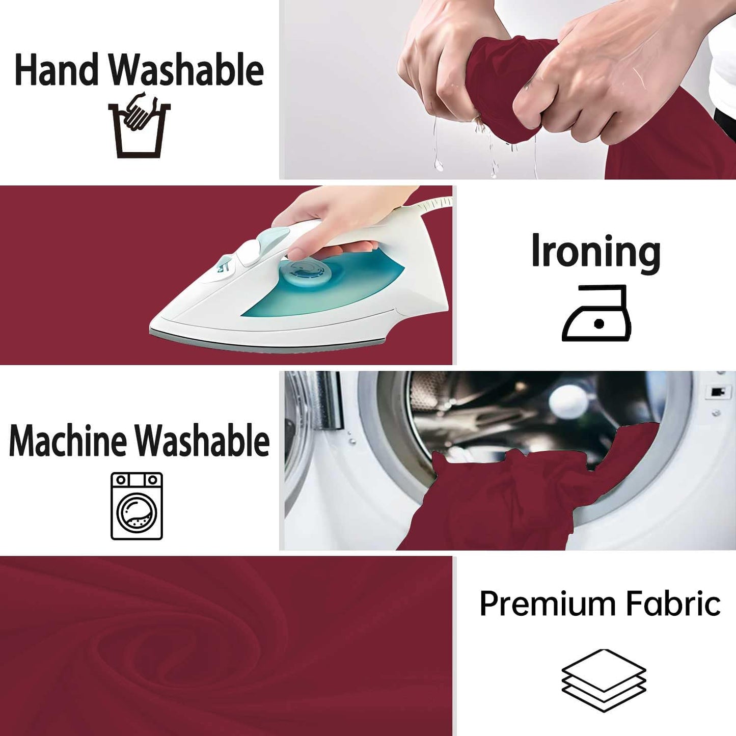 Wine Red Photography Backdrop for Photoshoot, Photo Backdrop Curtain, Perfect Wine Red Backdrops for Party Portrait Photoshoots Video Studio 10FTx20FT