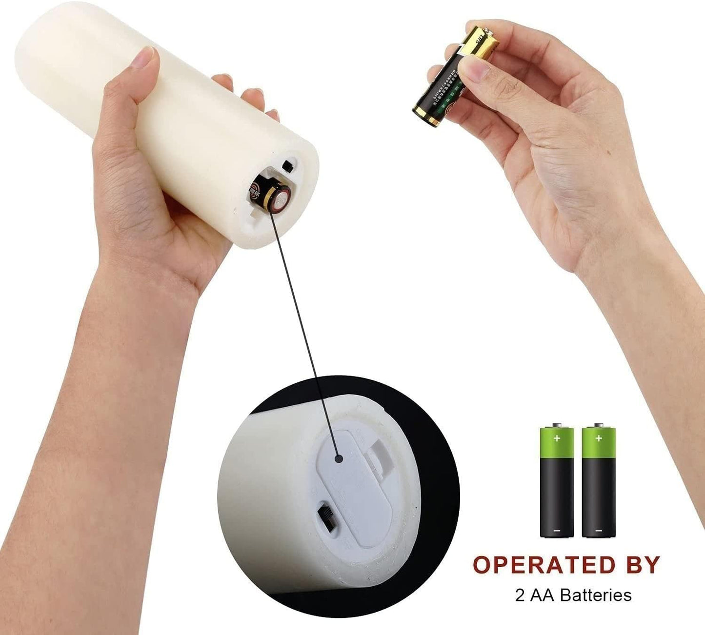 antizer Flameless Candles Battery Operated Real Wax LED Candles Set of 12 Battery Operated Candle with Remote Control for Party Wedding Holiday Decoration (D 2.2" X H 5")