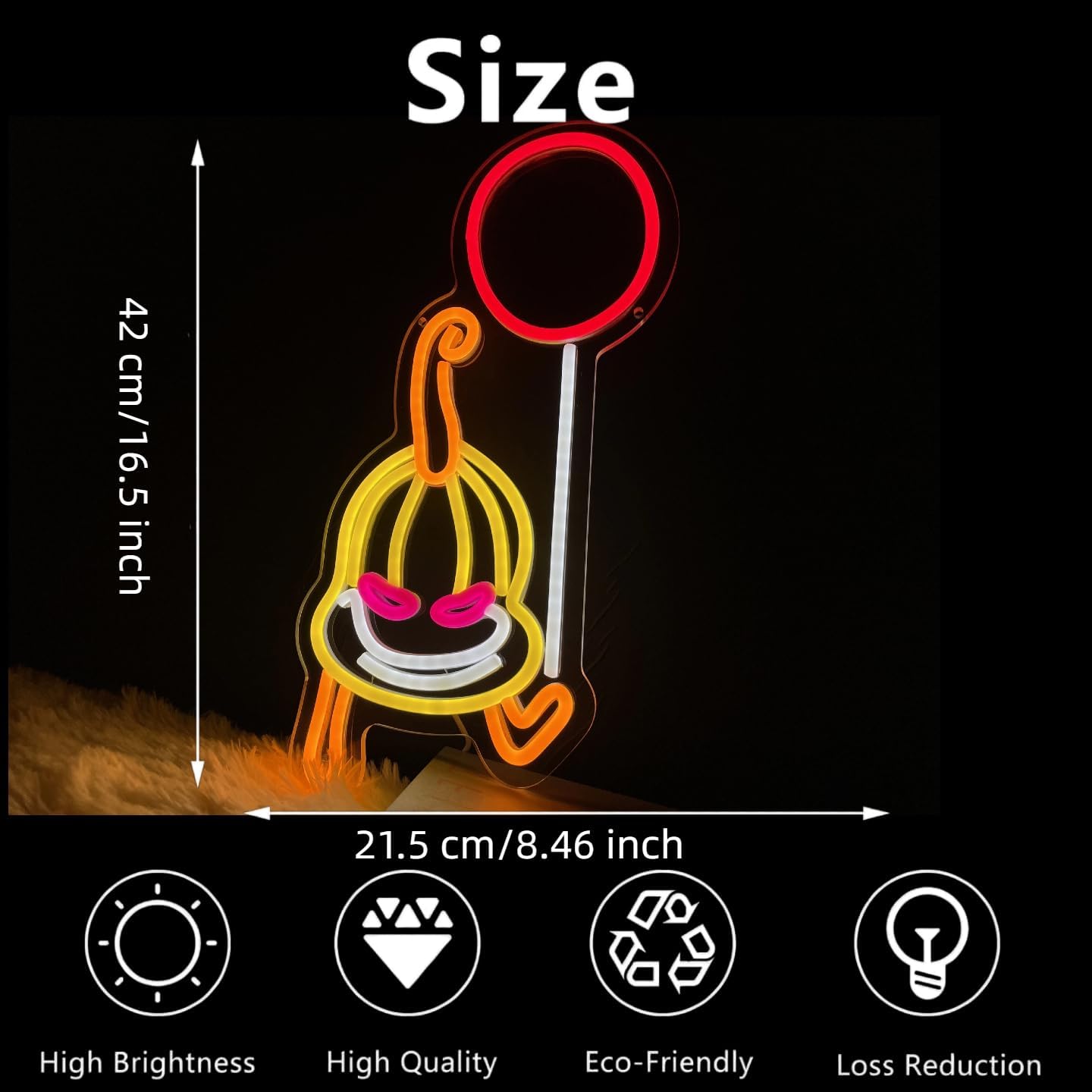 Halloween Neon Sign Pumpkin Balloon LED Lights Signs for Wall Decor Man Cave Bar Pub Bedroom Neon Funny Signs Gift for Men Boys Birthday Wall Art