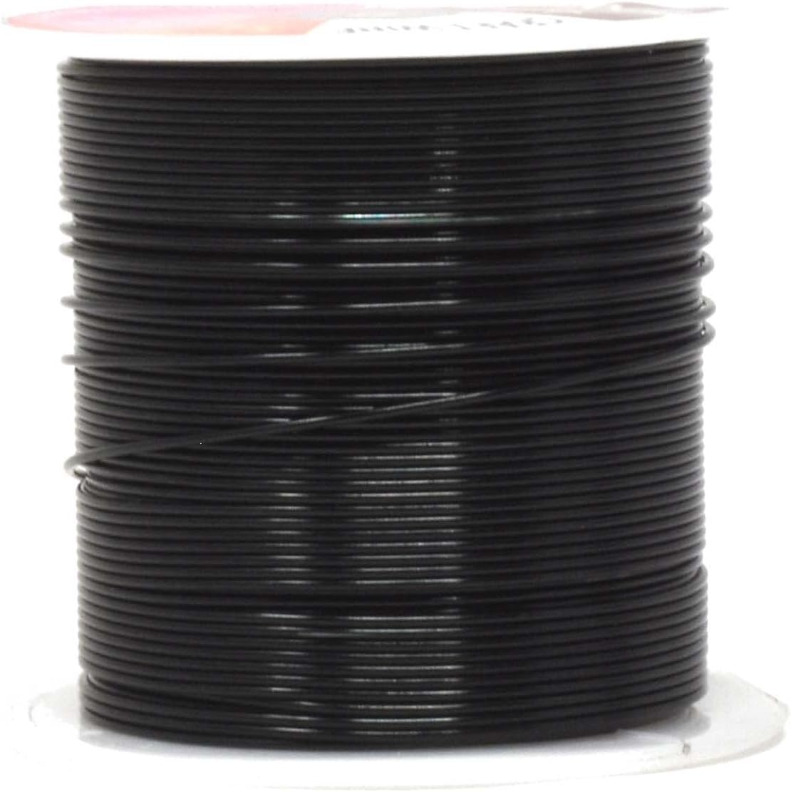 Mandala Crafts 20 Gauge Anodized Aluminum Craft Wire for Jewelry Making - 450 FT Colored Flexible Silver Black Wire - Bendable for Bonsai Armature Crafting Sculpting