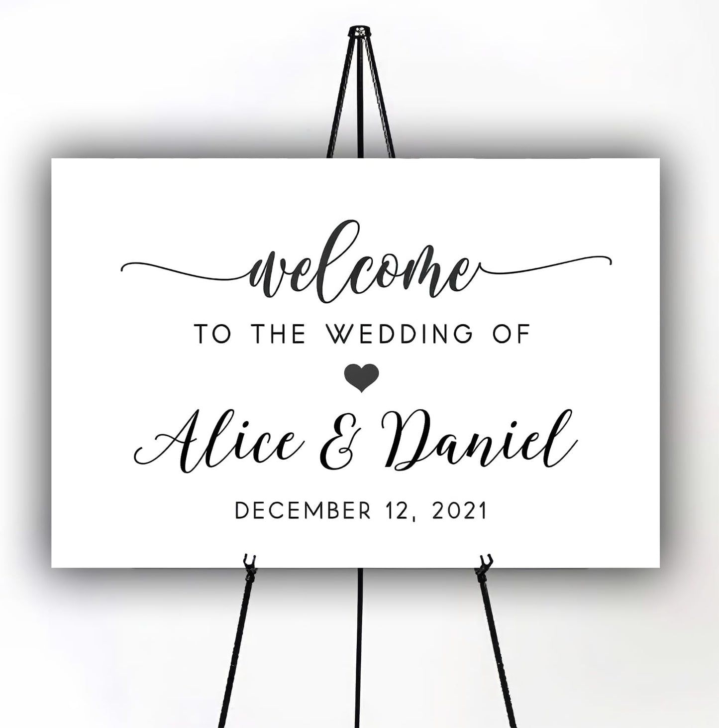 Personalized Wedding Welcome Sign, Welcome To Our Wedding Sign, Custom Wedding Sign, Welcome To Our Wedding Welcome Sign, Personalized Wedding Name