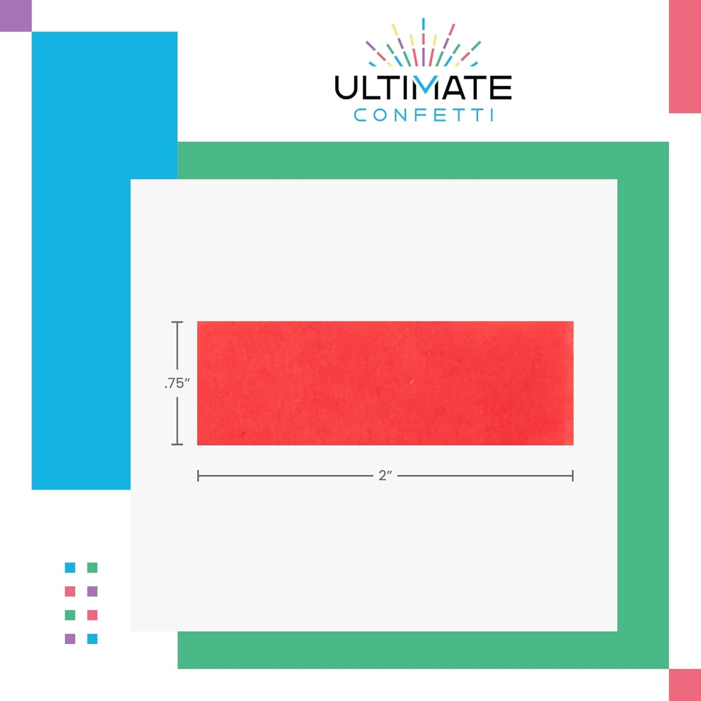 Baby Blue Biodegradable Confetti - Rectangular Fluttering Tissue Paper Confetti for Cannon and Launcher use – Gender Reveal Confeti, Wedding, Parties and Live Events - 1 lb, 16 oz