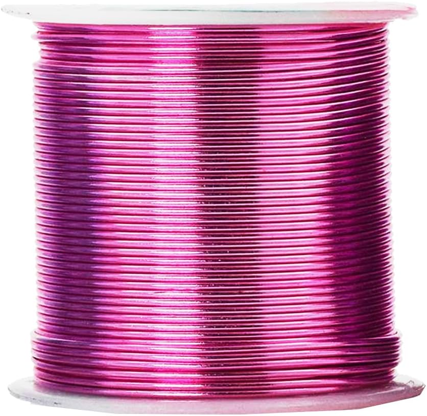 Mandala Crafts 18 Gauge Anodized Aluminum Craft Wire for Jewelry Making - 450 FT Colored Flexible Silver Lavender Purple Pink Ice Blue Turquoise Wire - Bendable for Bonsai Armature Crafting Sculpting