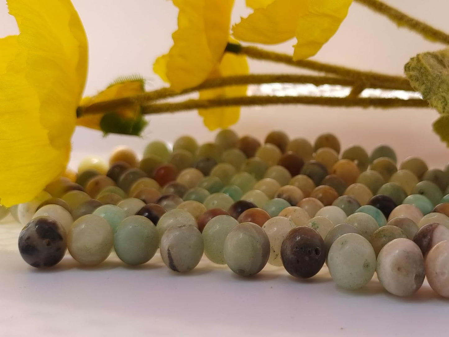 Stone Beads 8mm 100pcs Amazonite Beads Round Loose Gemstones Beads for Bracelet Necklace Jewelry Making (8mm, 60810 Amazonite)