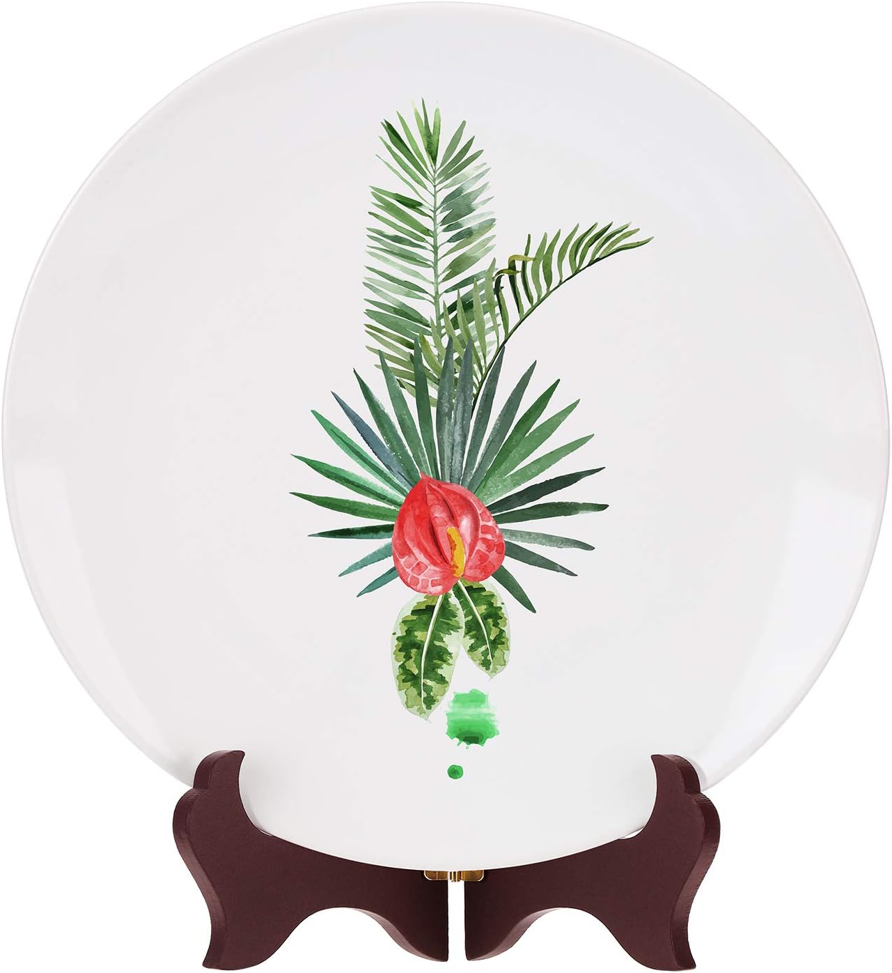 Tatuo 4 Packs Wooden Display Stand Decorative Plate Stands for Display Picture Frame Holder Easels