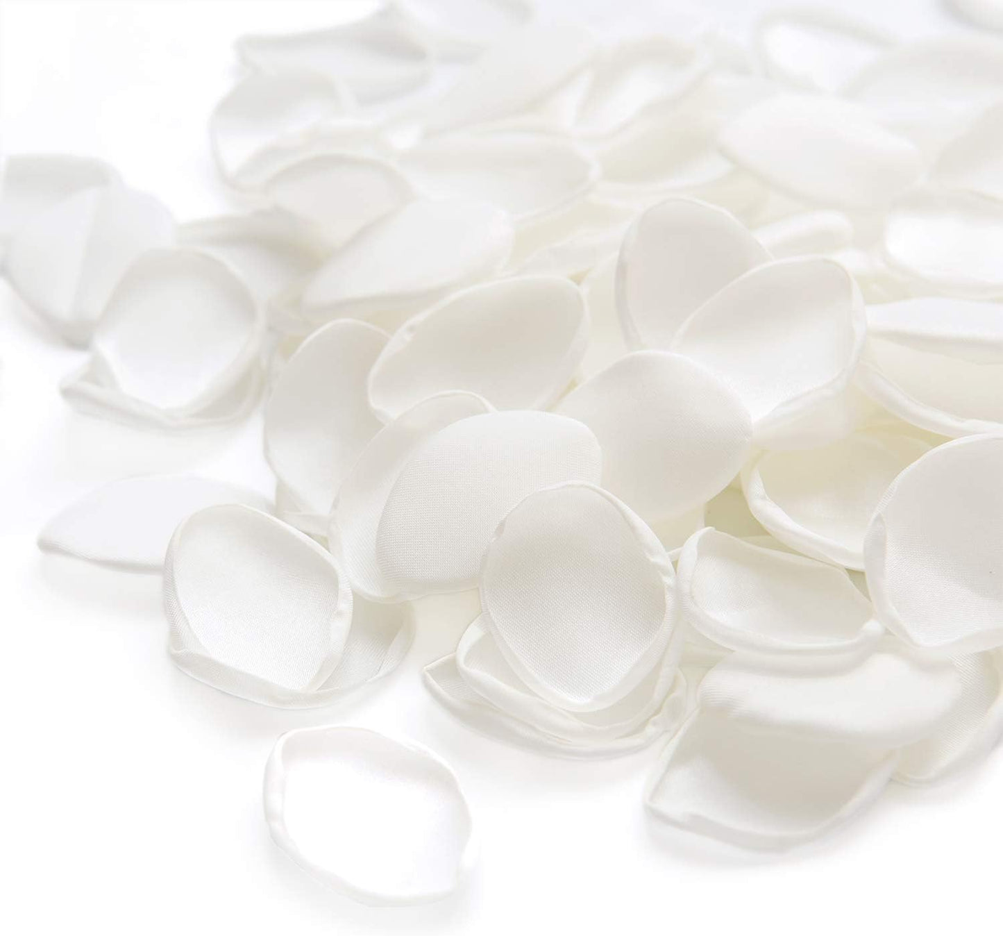 Ling's Moment Rose Petals, Silk Flower Petals for Wedding/Aisle/Flower Girl Baskets/Table Centerpiece Décor,etc.White Ivory 200pcs
