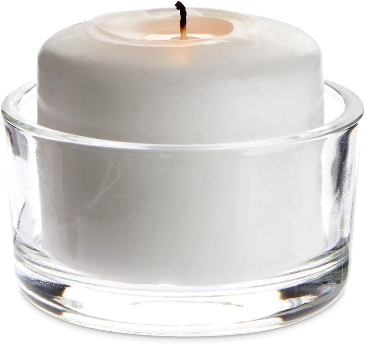 WGV Tea Light Votive Candle Holder 2x1.2 H, Clear Stubby Utility Cylinder Glass, Small Home Accent Decor, 24 Pieces