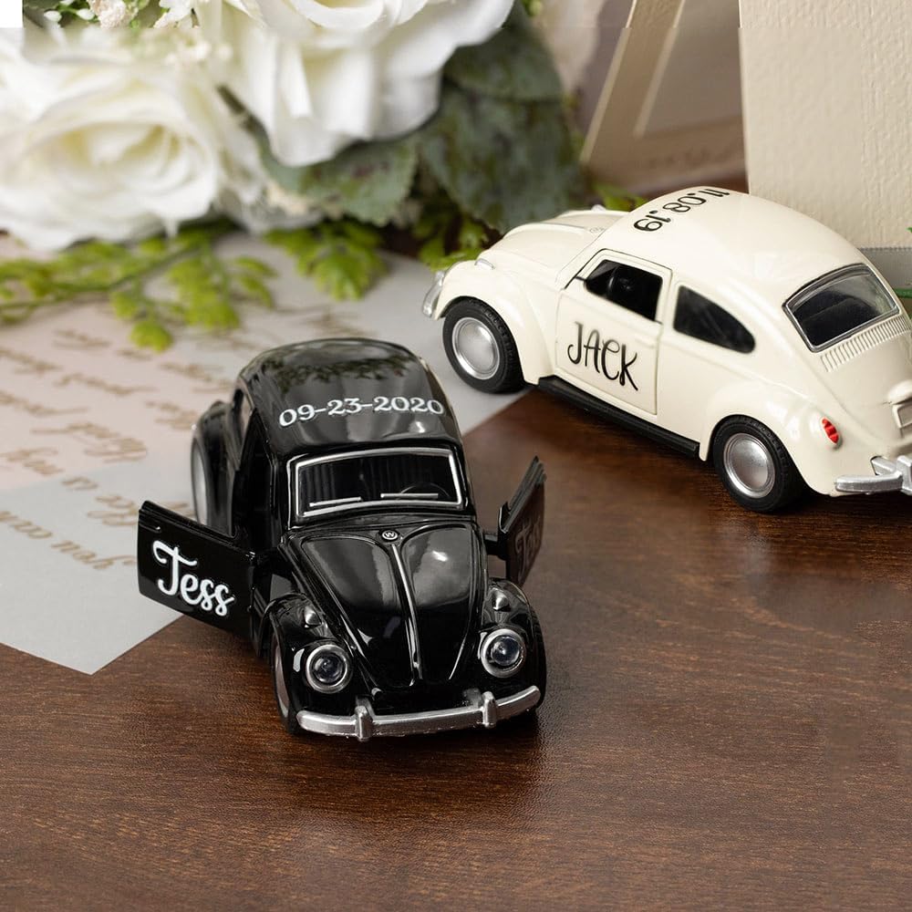 callie Personalized Wedding Decor, Custom Cute Wedding Car Model with Name and Date, Wedding Decorations for Home Party-Wedding Car Decorations, Wedding Party Gift for Ring Bearer Groomsmen Guests