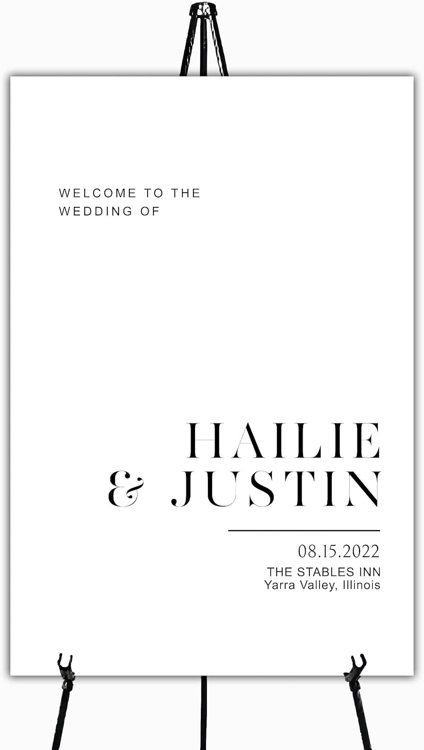 Wedding Welcome Sign, Wedding Welcome, Minimalist Welcome sign