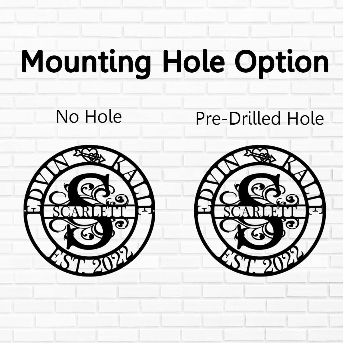 Custom Metal Sign, Personalized Metal Last Name Sign, Established Sign, Initial Name Sign, Outdoor Metal Sign, Family Name Sign,Split Letter Monogram Wall Decor,Housewarming Wedding Gift, Couples