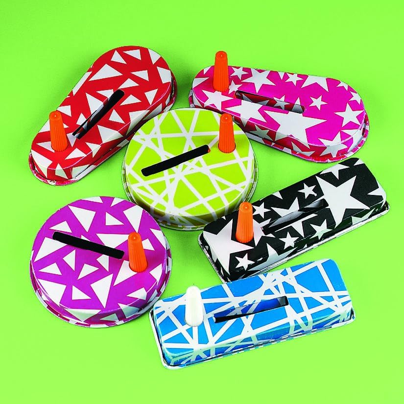 Fun Express Bulk Metal Noise Makers for Sporting Events - 50 Pack Hand Clappers & Clackers for Football Games, Pep Rally Supplies | Loud Stadium Noisemakers for Party Favors & Celebrations