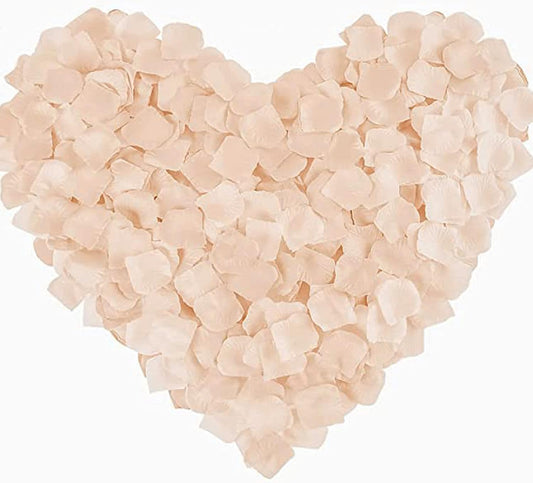 ocharzy 3000pcs Silk Rose Petals, Artificial Flower Petals for Wedding, Fake Rose Petals for Romantic Night, Flower Girl Basket Aisle Scatter, Wedding Decorations, Valentine's Day, Parties, Events