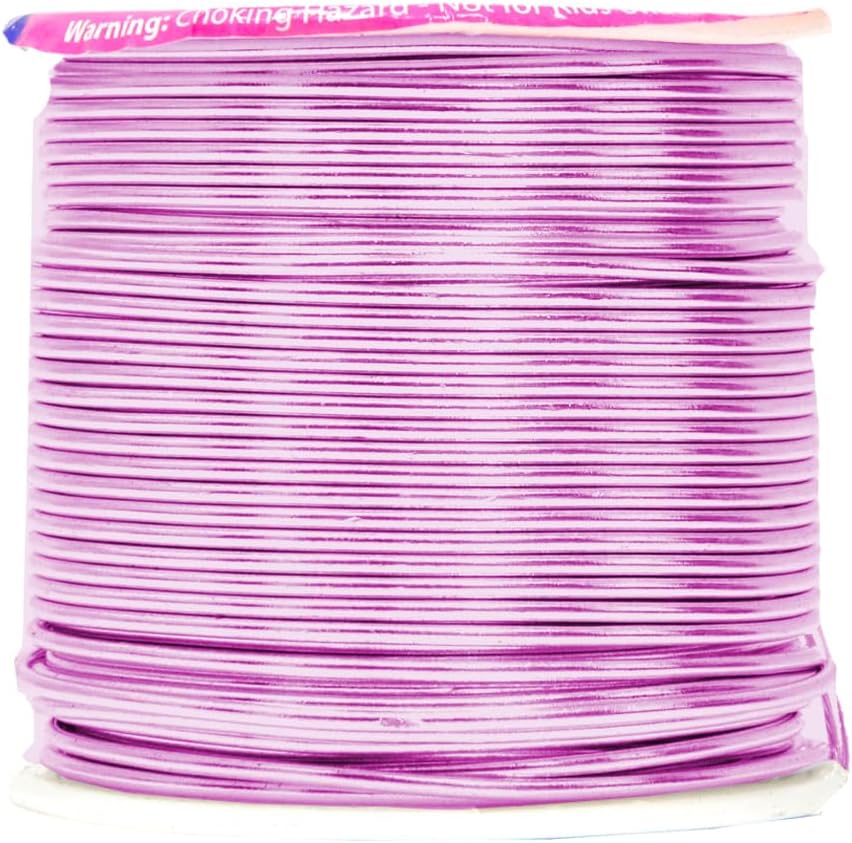 Mandala Crafts 16 Gauge Anodized Aluminum Craft Wire for Jewelry Making – 390 FT Colored Flexible Silver Copper Black Pink Ice Blue Red Wire - Bendable for Bonsai Armature Crafting Sculpting