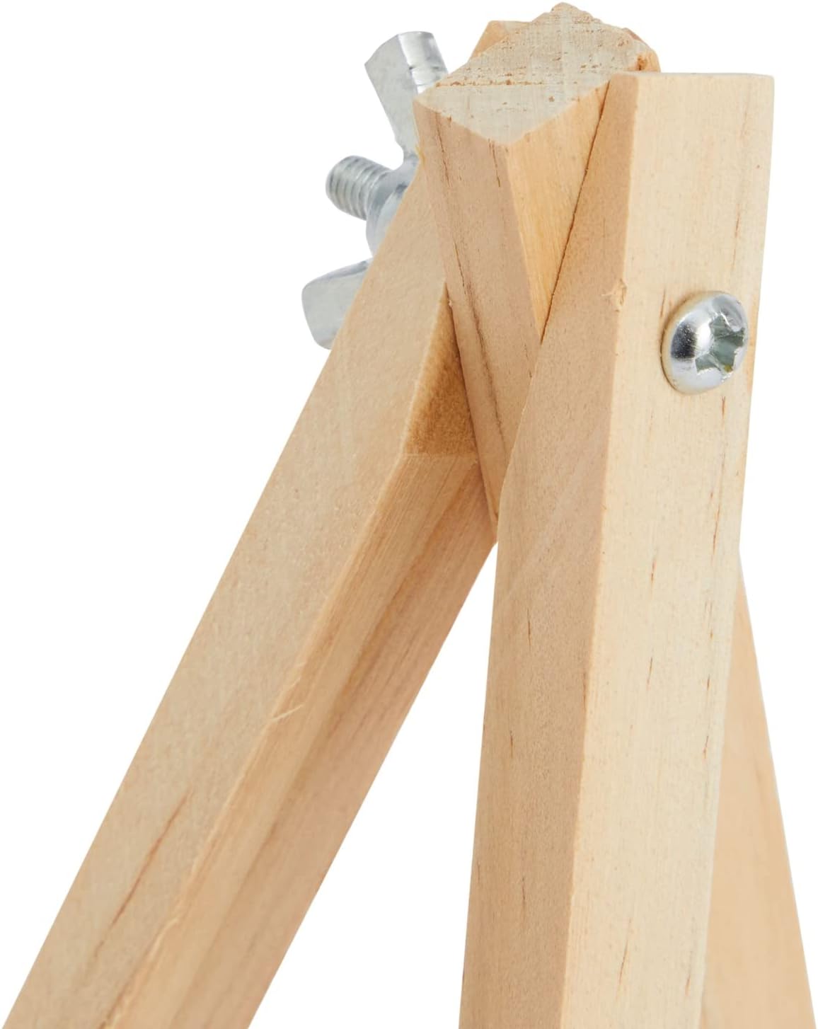 Juvale Mini Easel Stand - 7 in, Light Brown Lotus Wood, 6-Pack - Table & Desktop Display Stand - Place Card Holder & Photo Display