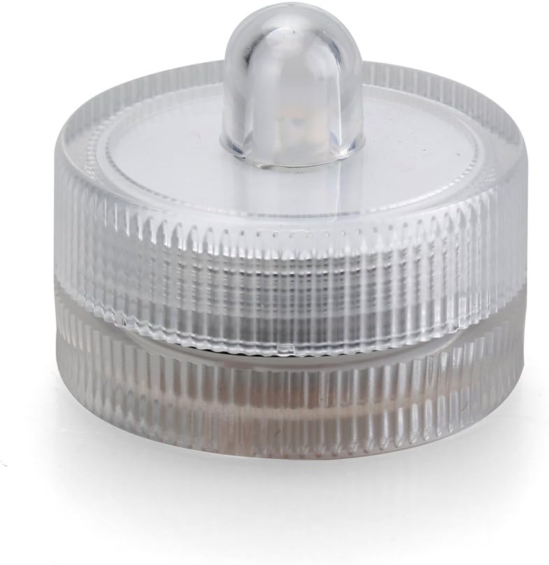 KITOSUN Submersible LED Lights cr2032 Battery Powered Underwater Waterproof LED Tea Light Candles for Events Wedding Centerpieces Vase Floral Xmas Holidays Home Decor Lighting(Pack of 12) (Orange)