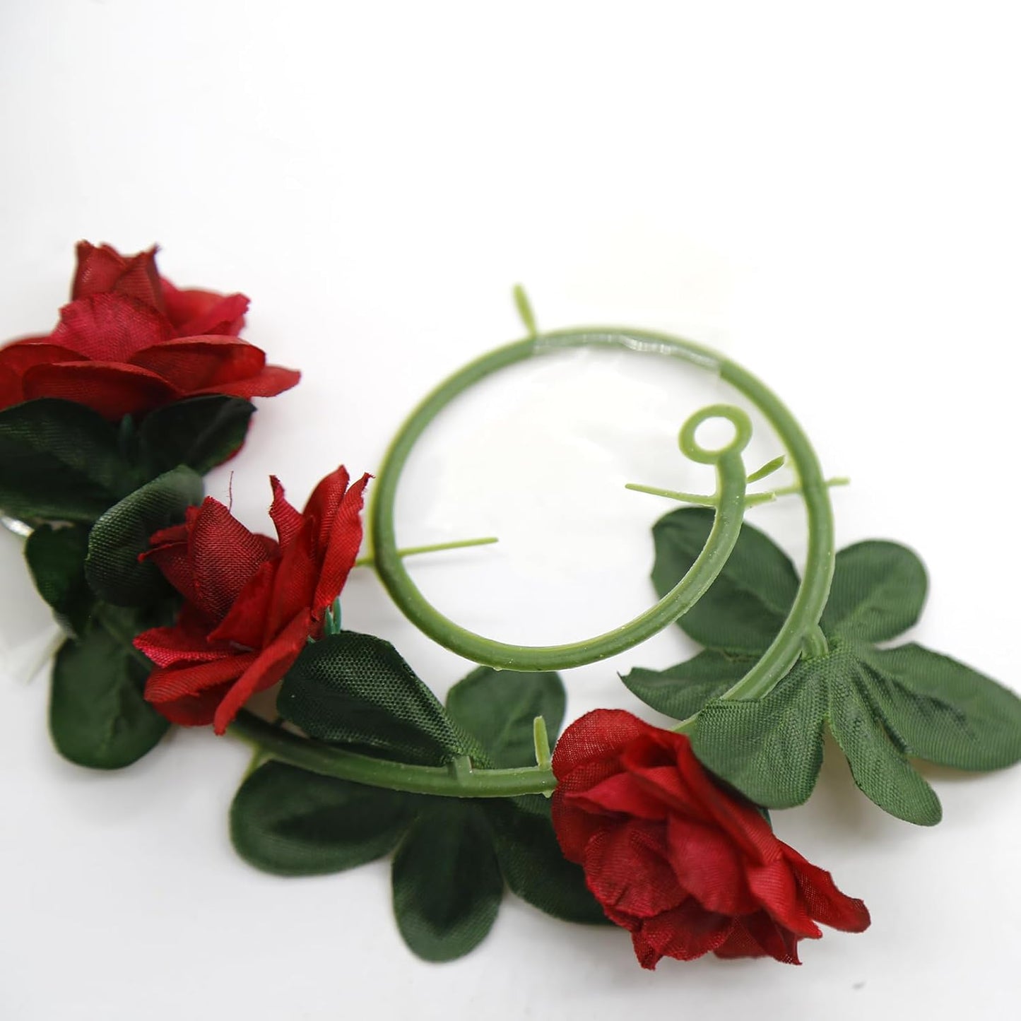 12 PCS 98.4 FT Artificial Flower Garland Red Rose Garland for Wedding Room Decor（12,Wine Red）