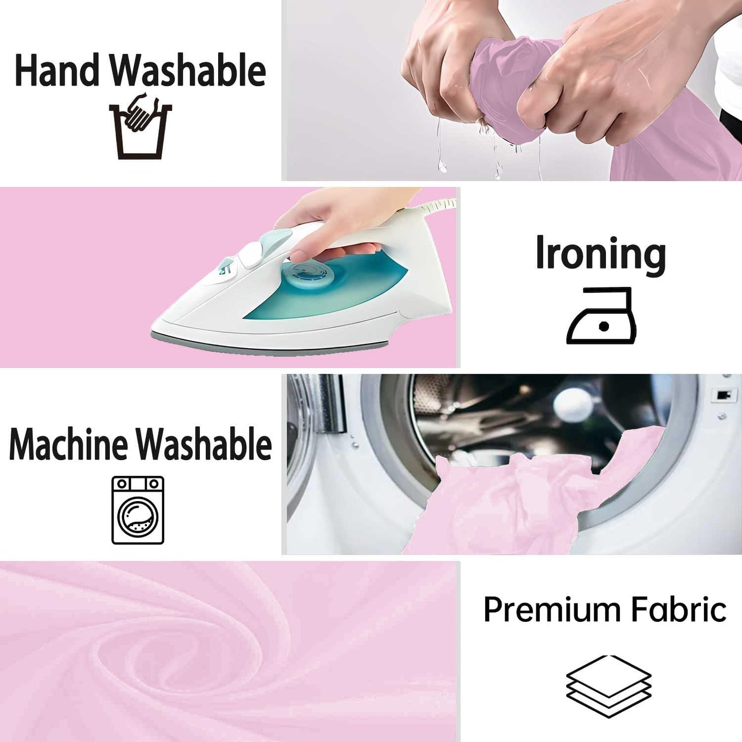 Pink Photography Backdrops for Photoshoot, Photo Booth Video Shooting Photo Backdrop, Photo Studio Portrait Background for Photography 8FTx10FT