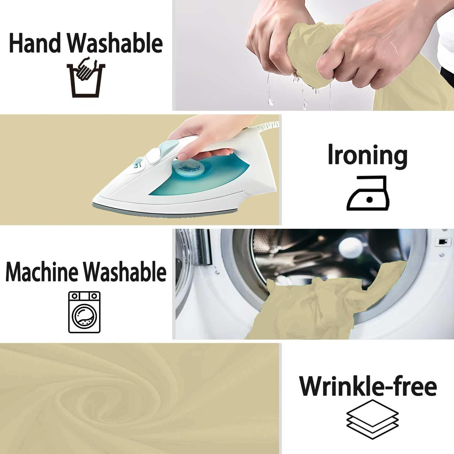 Tan Photography Backdrop for Photoshoot, Photo Backdrop Curtain, Perfect Tan Backdrops for Party Portrait Photoshoots Video Studio 10FTx20FT