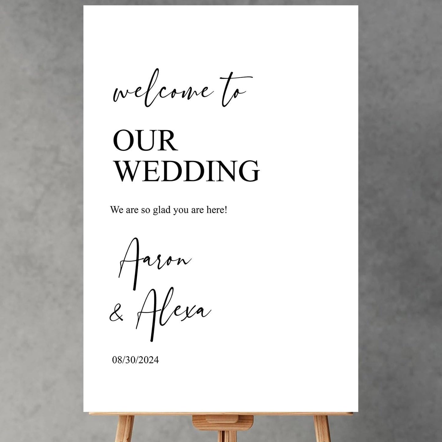 Welcome Sign Wedding, Customized Wedding Welcome Sign, Custom Wedding Welcome Sign