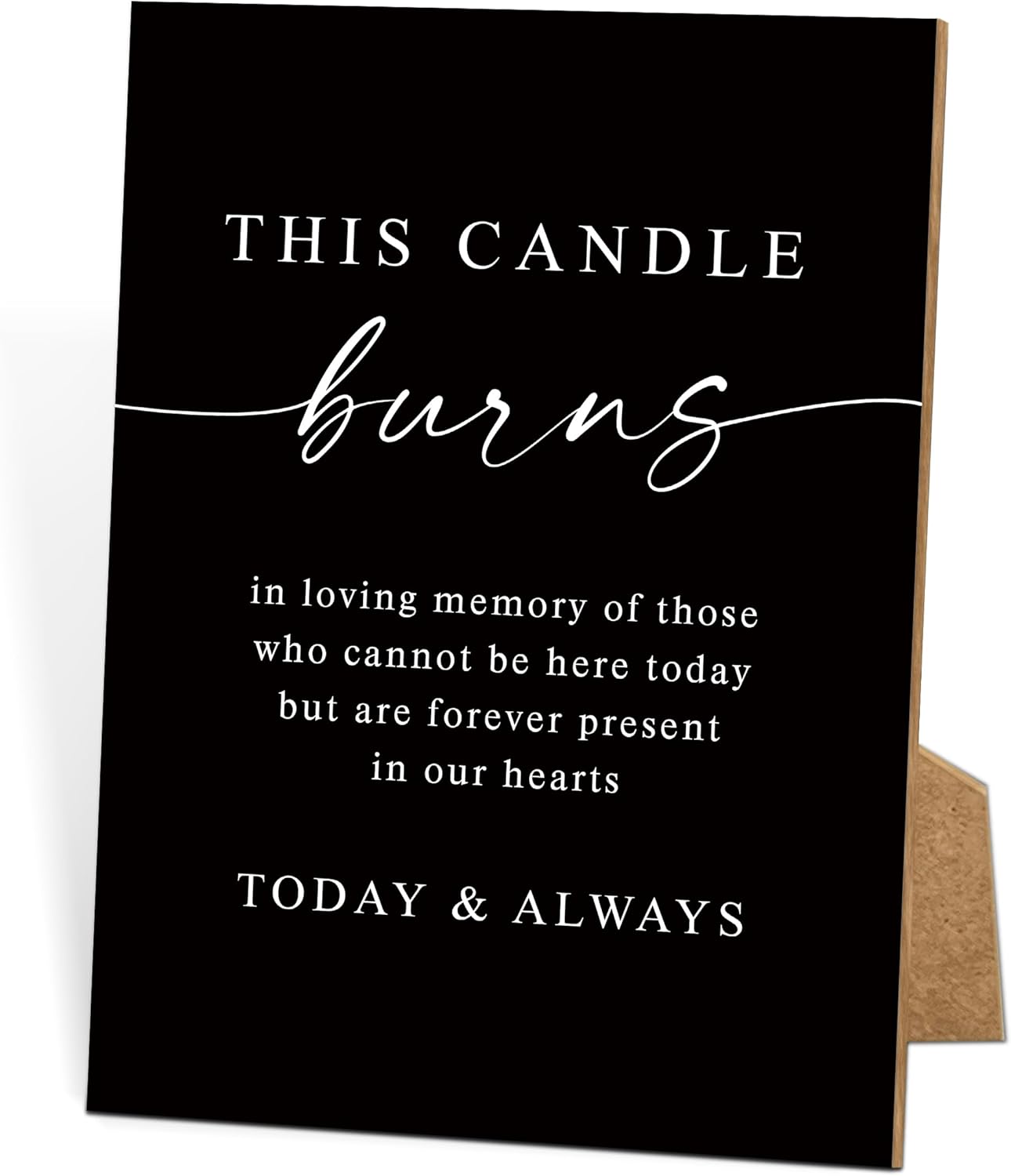 Funeral Sign, 8x11 Black Minimalist Style Loss of Loved One Memorial Sign, In Loving Memory Sign, Funeral Decorations, Wedding Table Decor, Memorial Gifts For Loss of Loved One, Bereavement Gifts -12