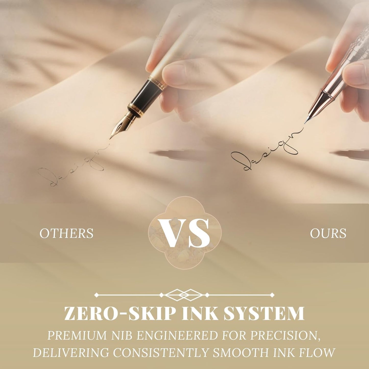 YUNCHUN Refillable Fountain Pen Fine Nib, Fancy Ink Pen with 5 Black & 5 Blue Ink Refills Cartridges, Cool Ink Pens for Writing, Business Metal, Best Gift Set for Men & Women, Red