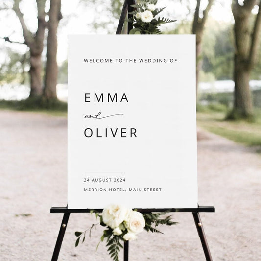 Welcome Sign For Wedding, Welcome To Wedding Sign, Welcome Wedding Sign, Personalised Welcome Wedding Sign, Welcome To Our Wedding Sign, Wedding Sign Board