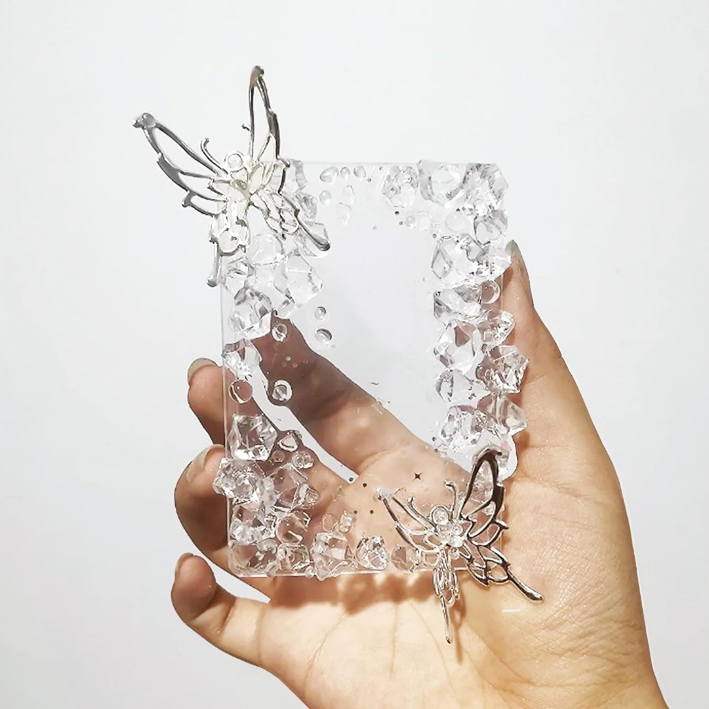 190Pcs Clear Vase Fillers, Fake Crush Ice Rocks Acrylic Diamonds for Wedding Centerpieces Home Party Table Scatter, 0.9 in Plastic Gems for Fish Tank Decor