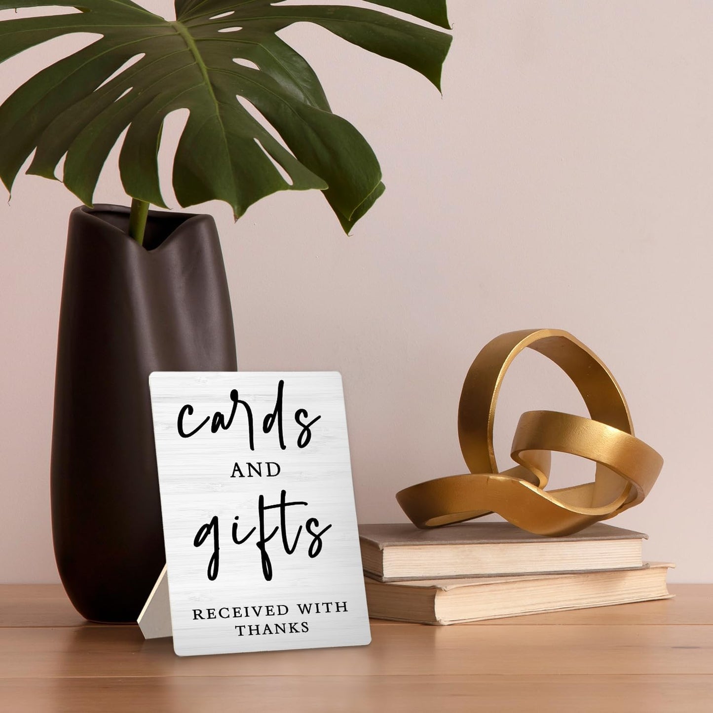 Cards And Gifts Wedding Sign, 5x7inch - Ceremony & Reception Gift Table Decor