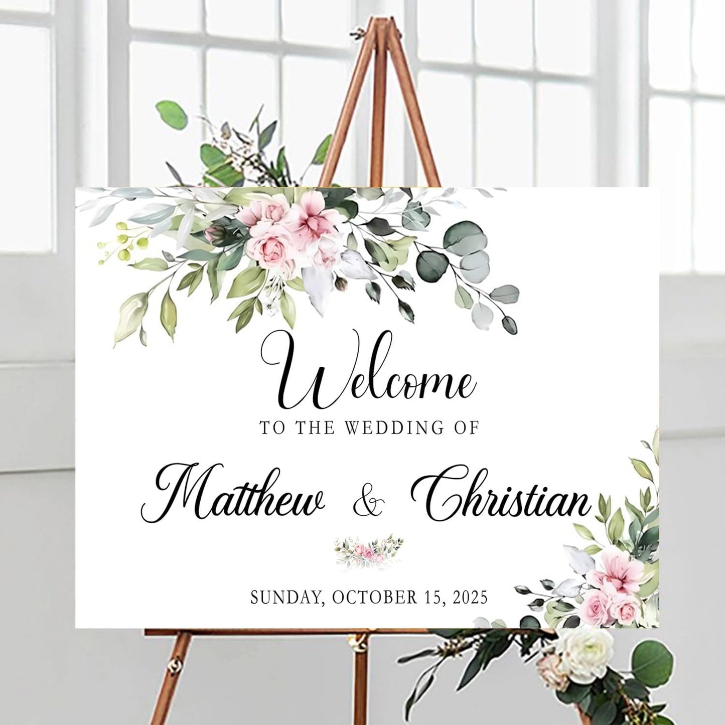 Welcome To Our Wedding Sign, Custom Wedding Welcome Sign, Easel Stand For Wedding Sign, Engagement Yard Sign, Reserved Table Signs For Wedding, Signs For Wedding