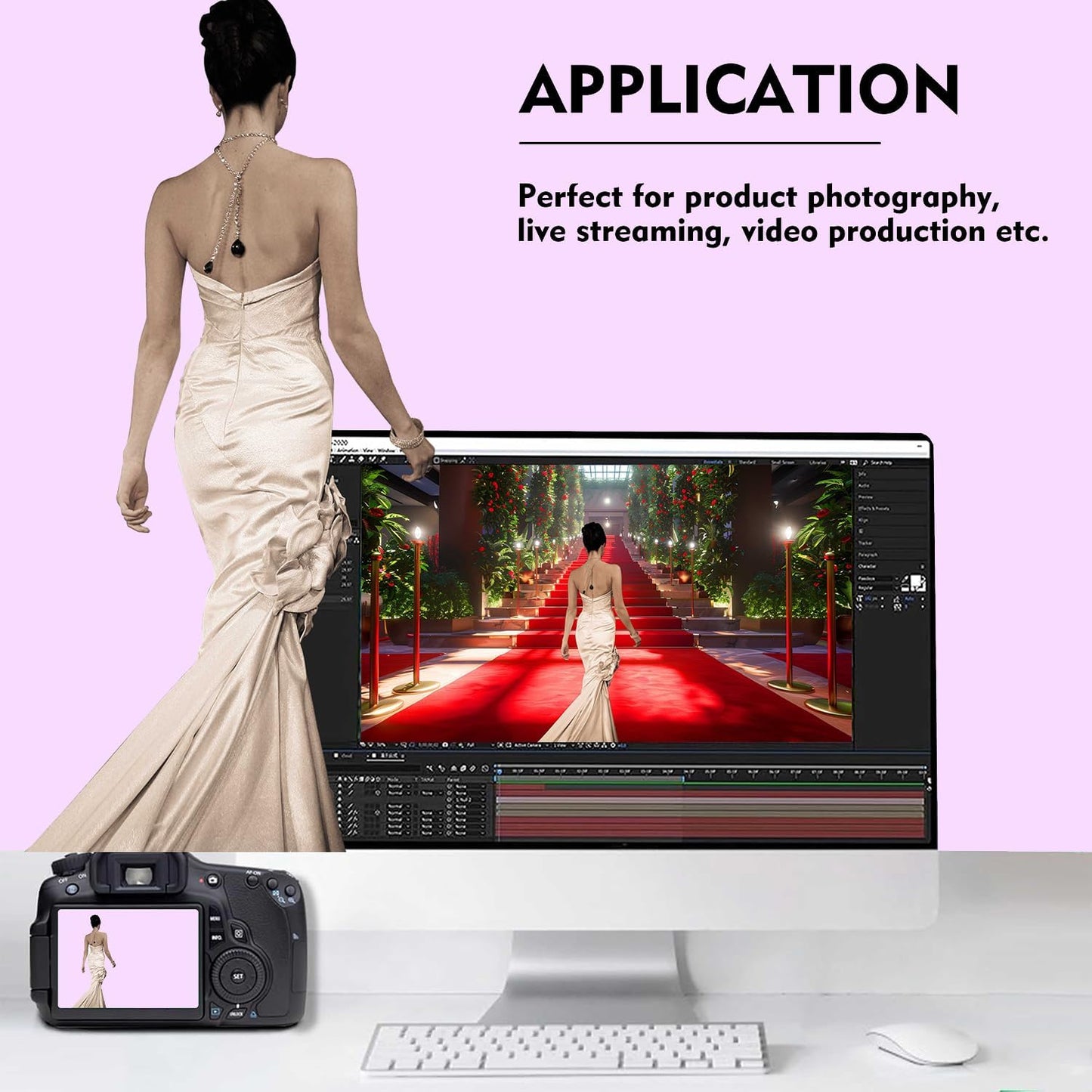 Light Purple Photography Backdrop for Photoshoot, Photo Backdrop Curtain, Perfect Light Purple Backdrops for Party Portrait Photoshoots Video Studio 5FTx7FT