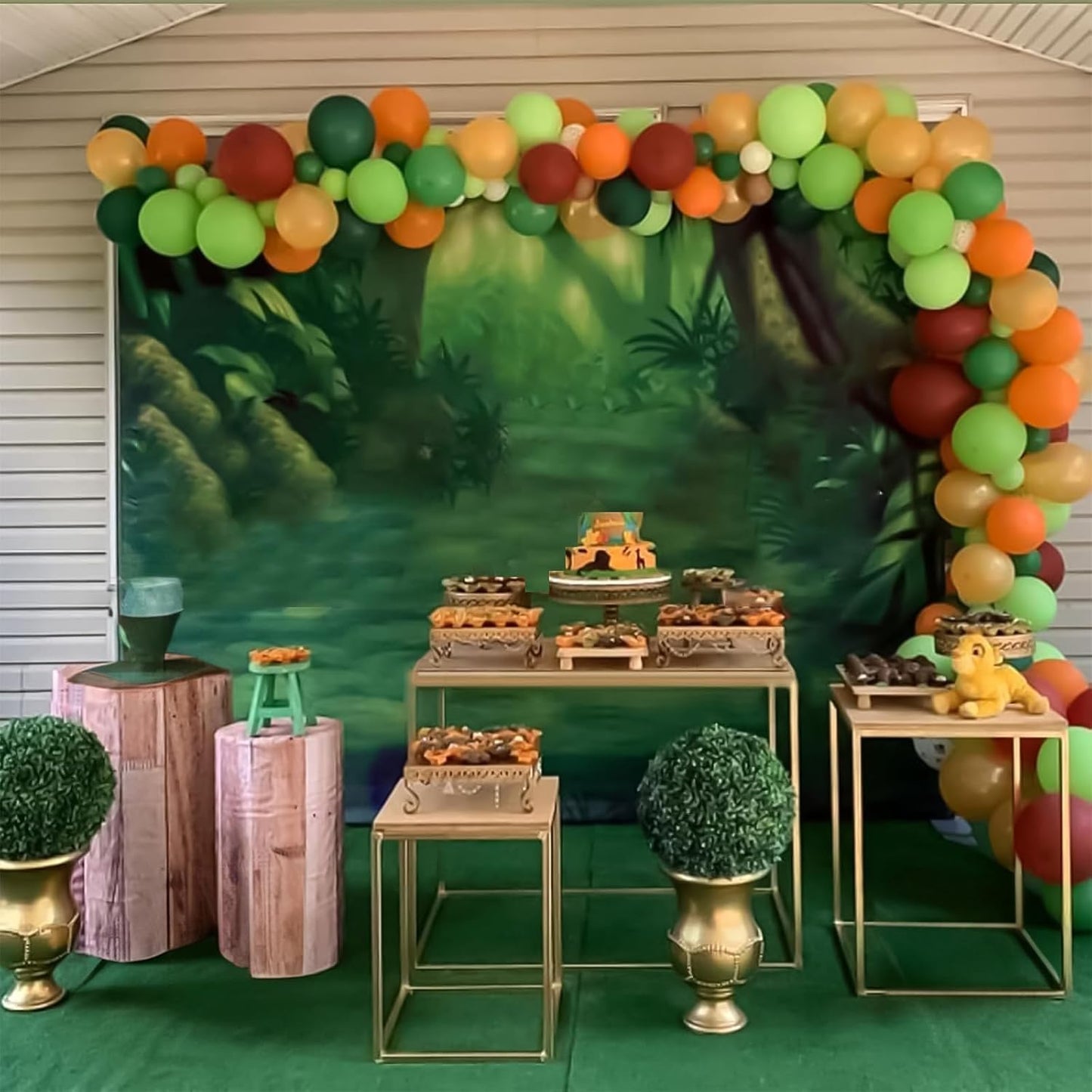 Orange Fall Balloons, 12Inch Autumn Orange Brown Green Latex Balloons with Confetti Party Balloon for Fall Thanksgiving Autumn Harvest Birthday Party Decorations