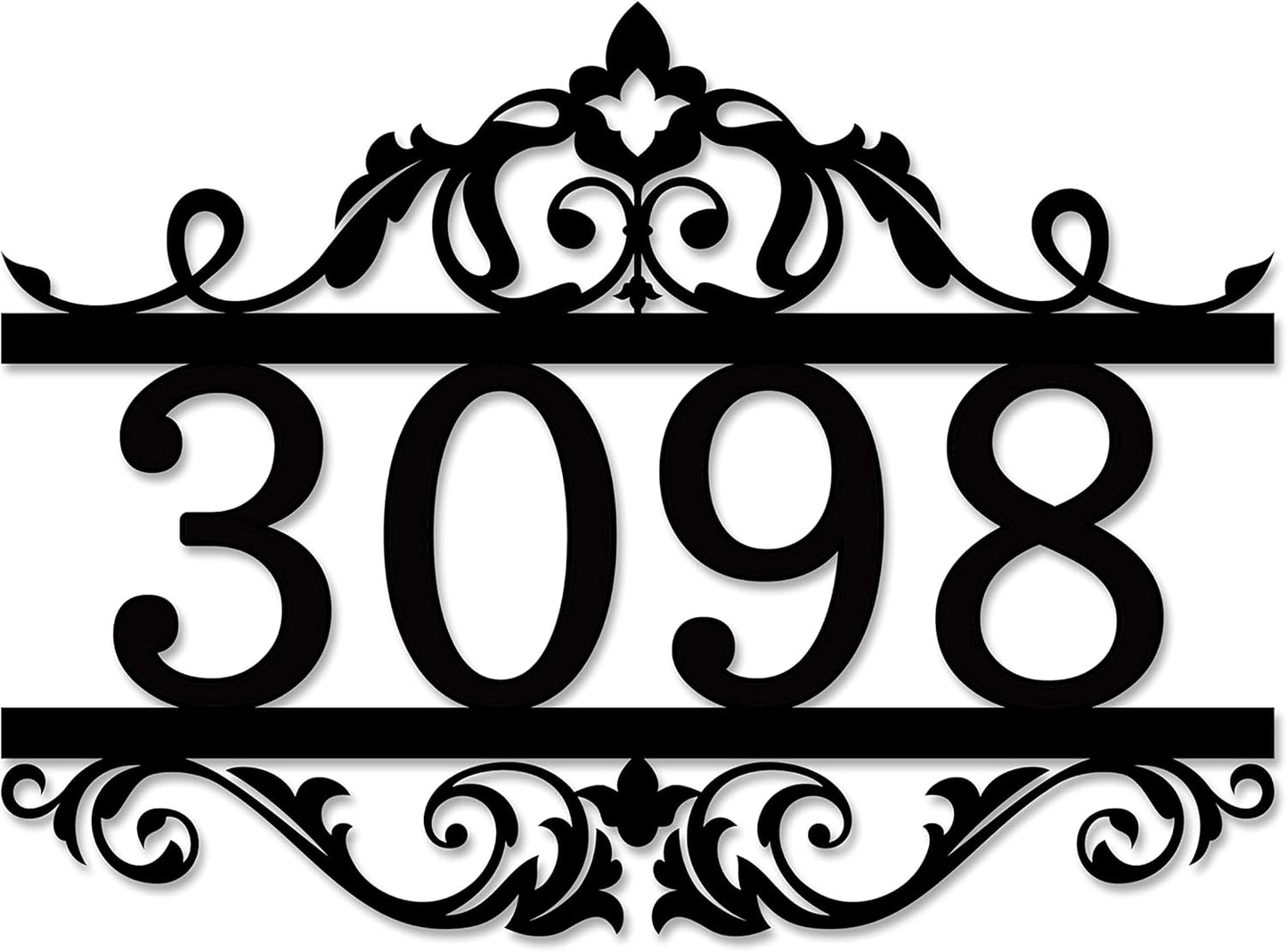 Custom Metal House Numbers for Outside | Personalized Address Numbers for House | House Numbers Sign | Black, White, Silver or Gold Outside Wall Decor