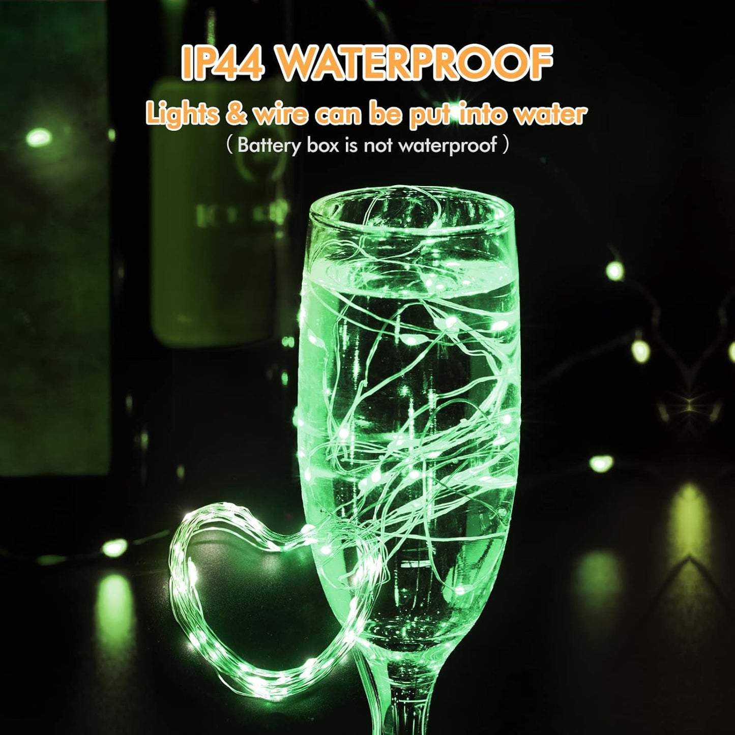 12 Pack Fairy Lights Battery Operated, 7FT 20LED Waterproof Silver Wire Christmas Lights Outdoor, Firefly Mini String for Bedroom Party Birthday Wedding Home Decor